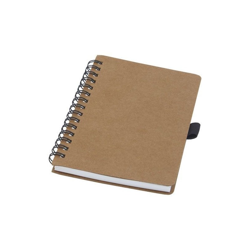 Carnet Cobble A6 à spirales en carton recyclé avec papier de pierre