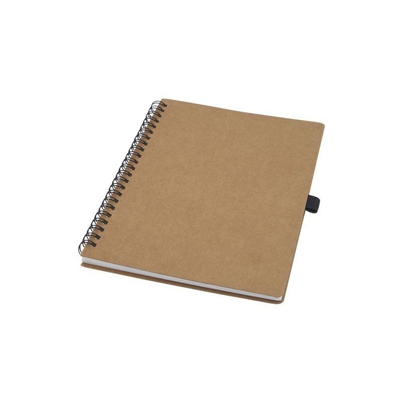 Carnet Cobble A5 à spirales en carton recyclé avec papier de pierre