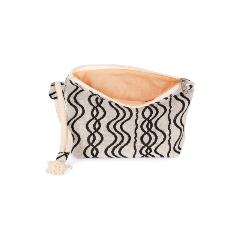 Pochette zippée recyclé - Motif vague